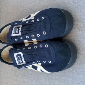 Onitsuka Tiger by Asics Dark Blue and White Sneakers